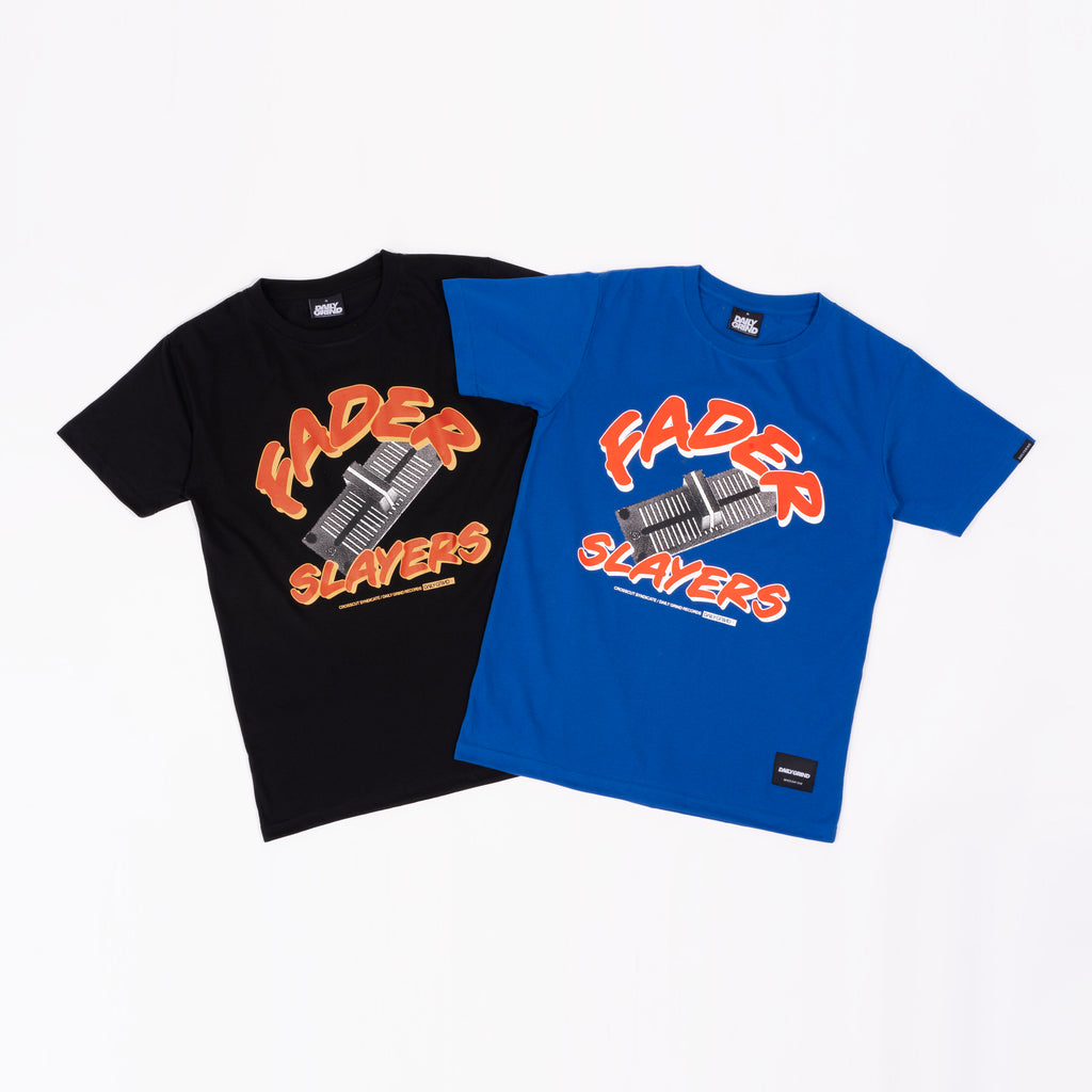 DAILY GRIND FADER SLAYERS TSHIRT ROYAL BLUE