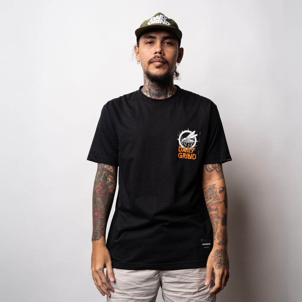 DAILY GRIND NATURES SYMPHONY TSHIRT BLACK