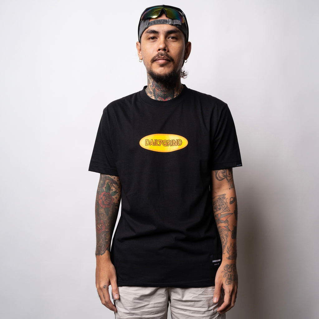 DAILY GRIND OBOVATE TSHIRT BLACK