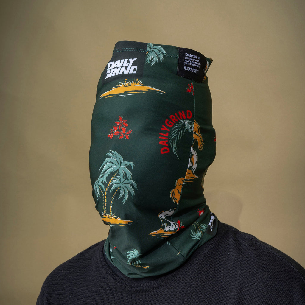 DAILY GRIND PALM TUBE MASK GREEN