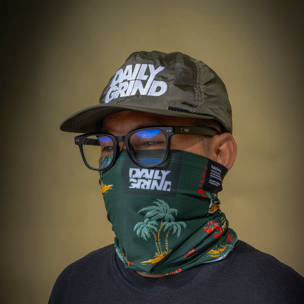 DAILY GRIND PALM TUBE MASK GREEN