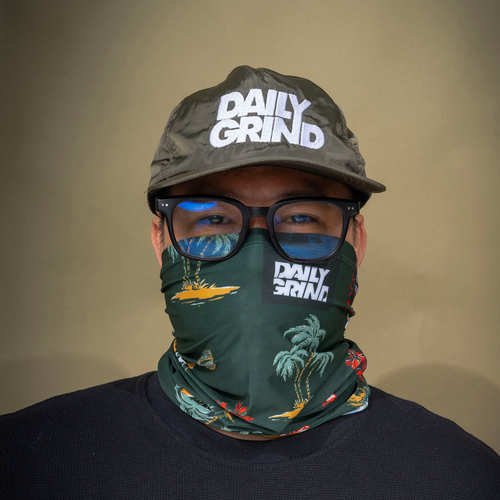 DAILY GRIND PALM TUBE MASK GREEN