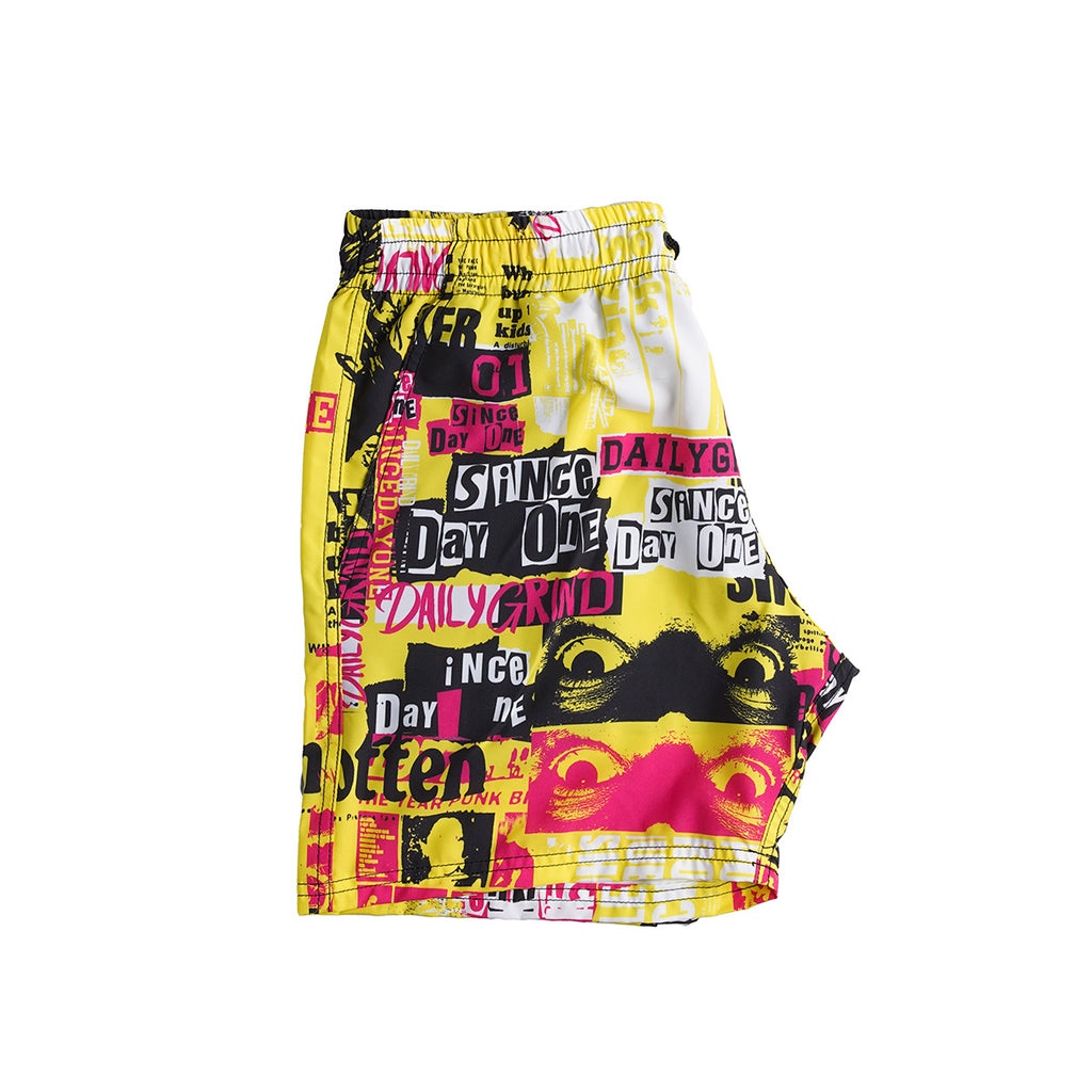DAILY GRIND PRETTY VACANT SHORTS YELLOW