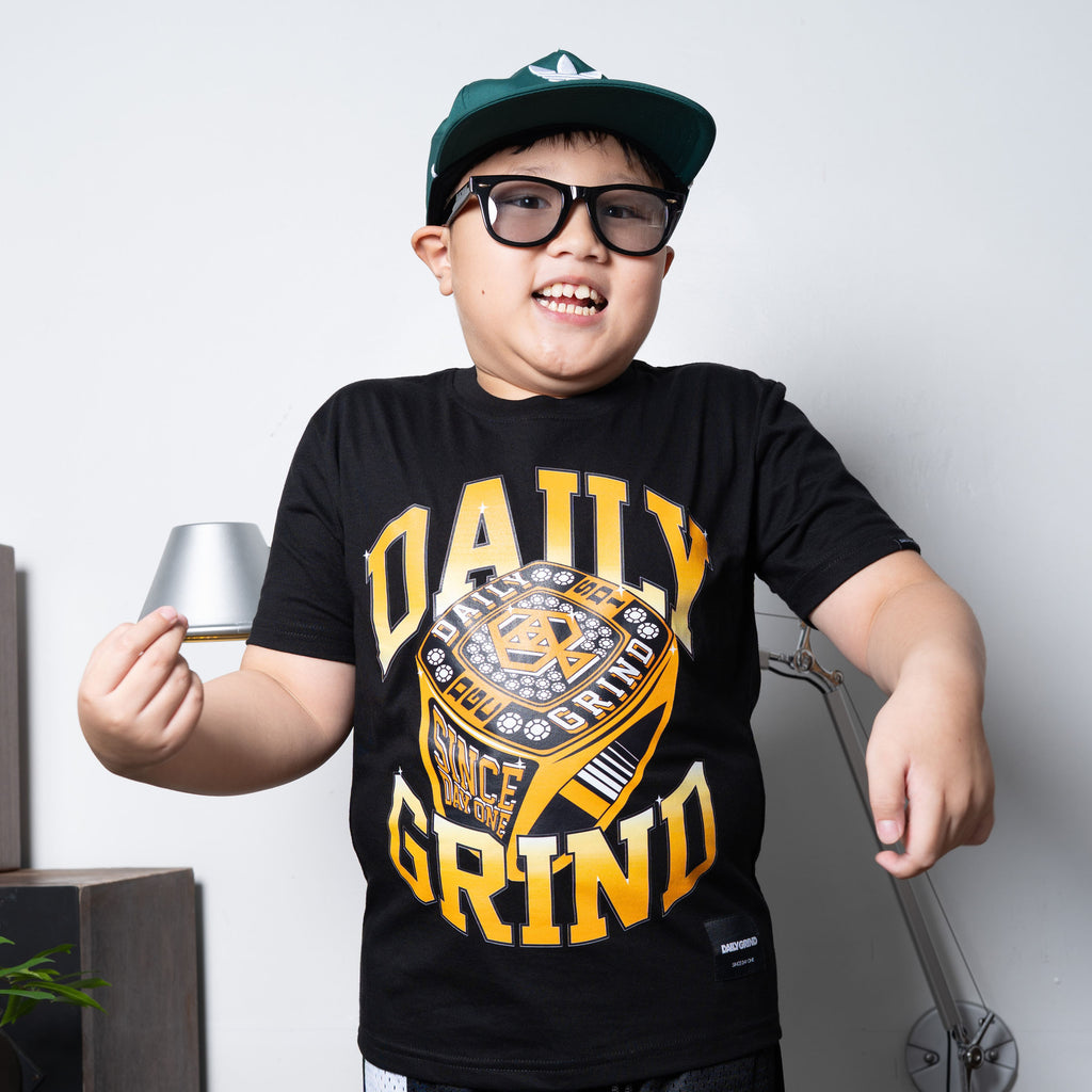 DAILY GRIND KIDS LEGACY TSHIRT FOR KIDS BLACK