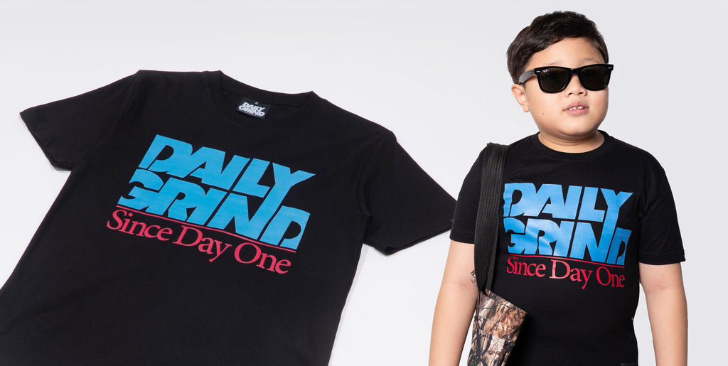 DAILY GRIND KIDS SHEAR TSHIRT FOR KIDS BLACK