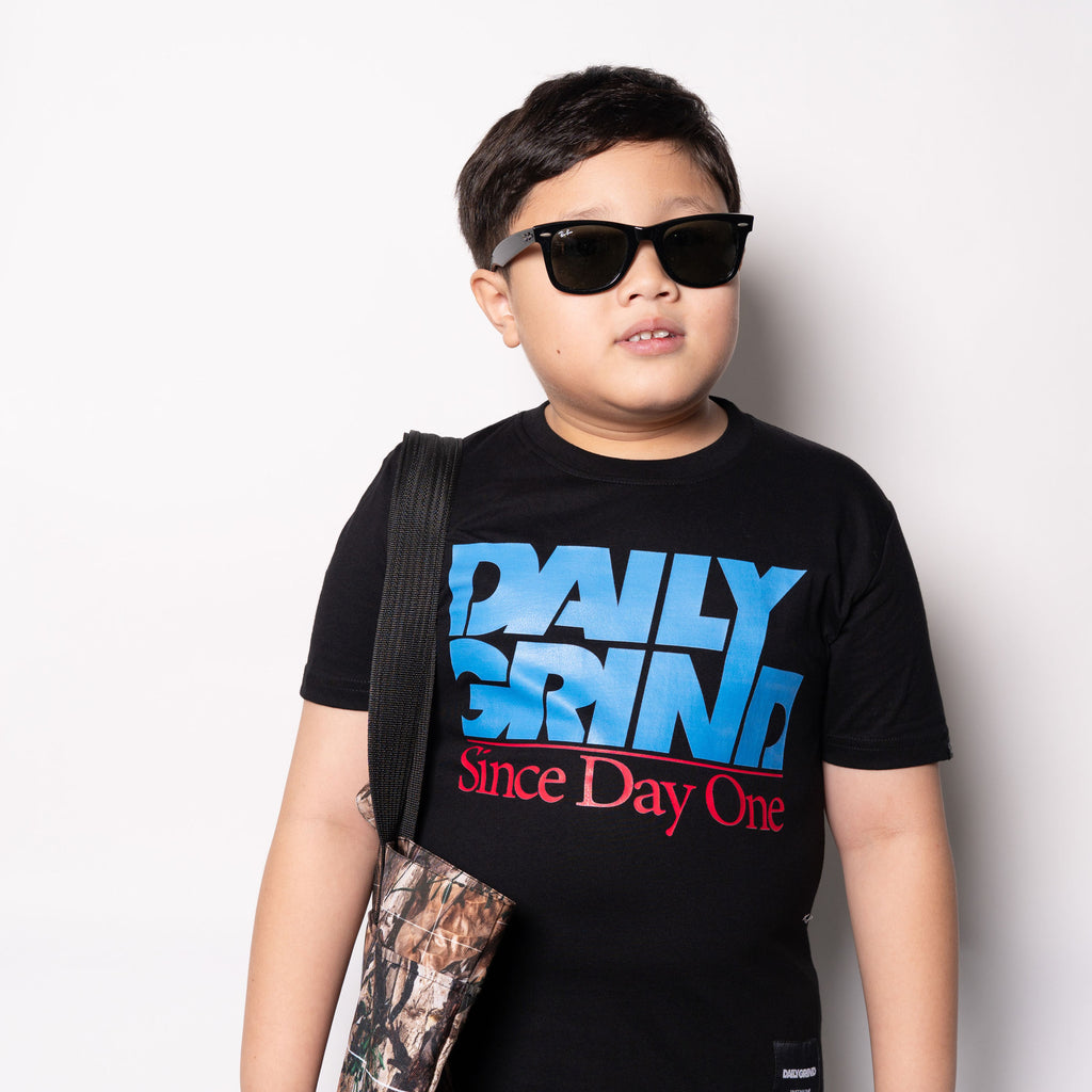 DAILY GRIND KIDS SHEAR TSHIRT FOR KIDS BLACK
