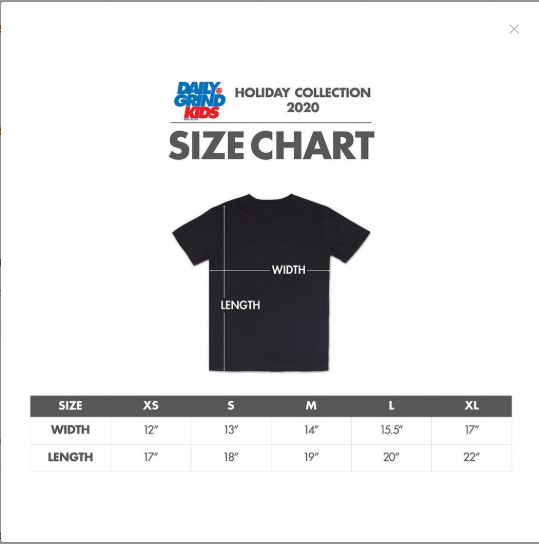 DAILY GRIND KIDS KINGS TSHIRT FOR KIDS BLACK