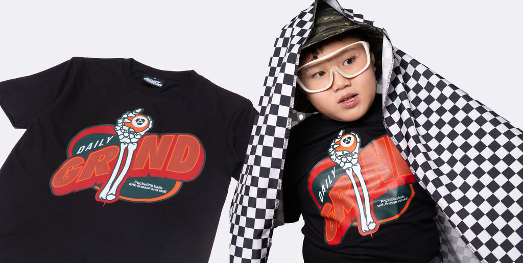 DAILY GRIND KIDS SONIC TSHIRT FOR KIDS BLACK