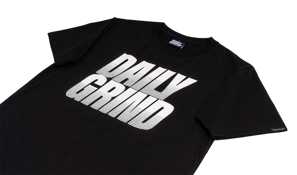 DAILY GRIND STREAKY TSHIRT BLACK