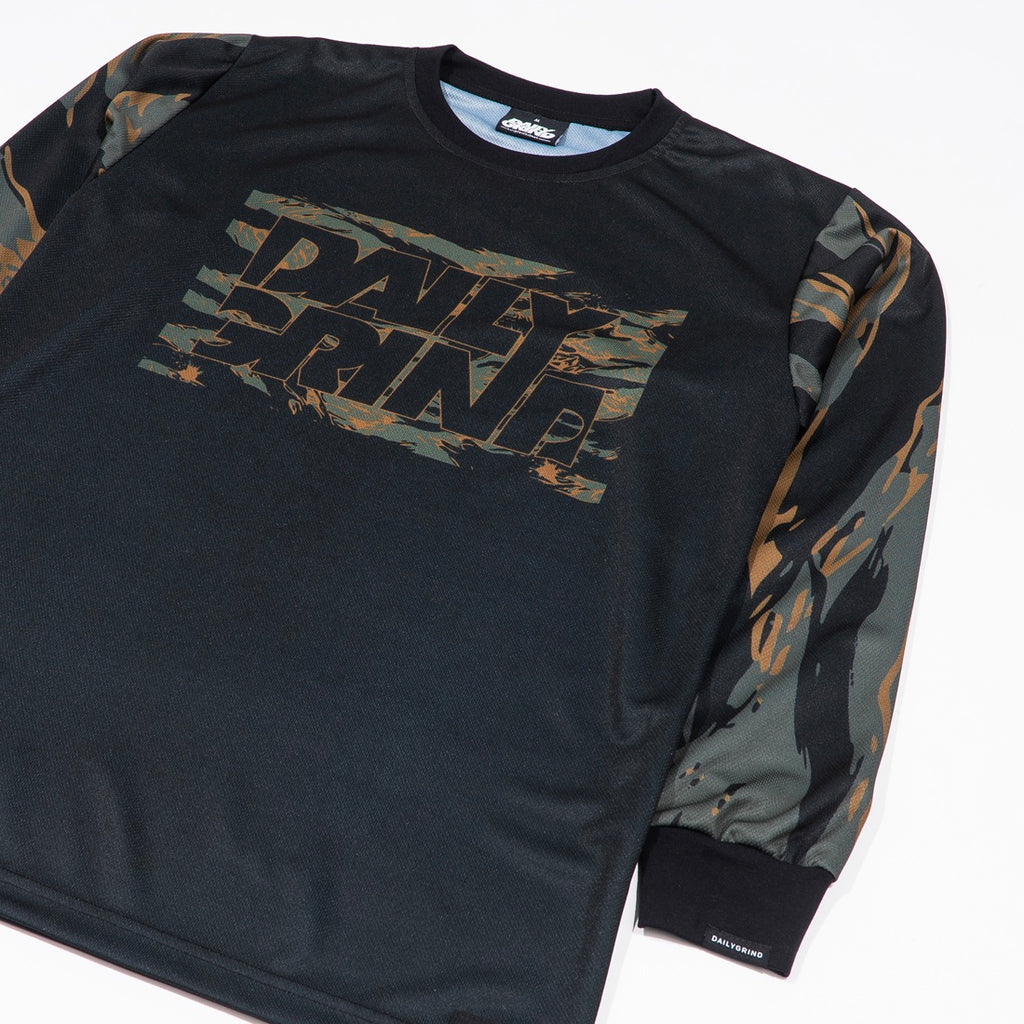 DAILY GRIND STRIDE JERSEY LONGSLEEVES BLACK