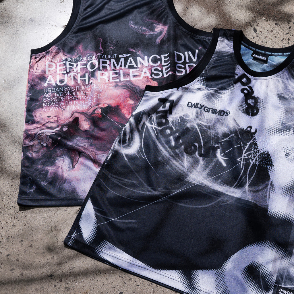 DAILY GRIND CORE VEST RUSH TANK TOP BLACK