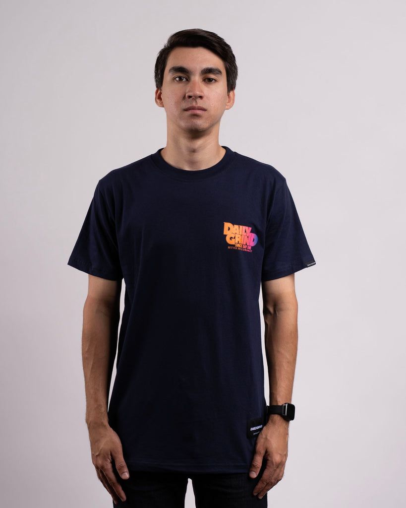 DAILY GRIND ROARING TSHIRT NAVY BLUE