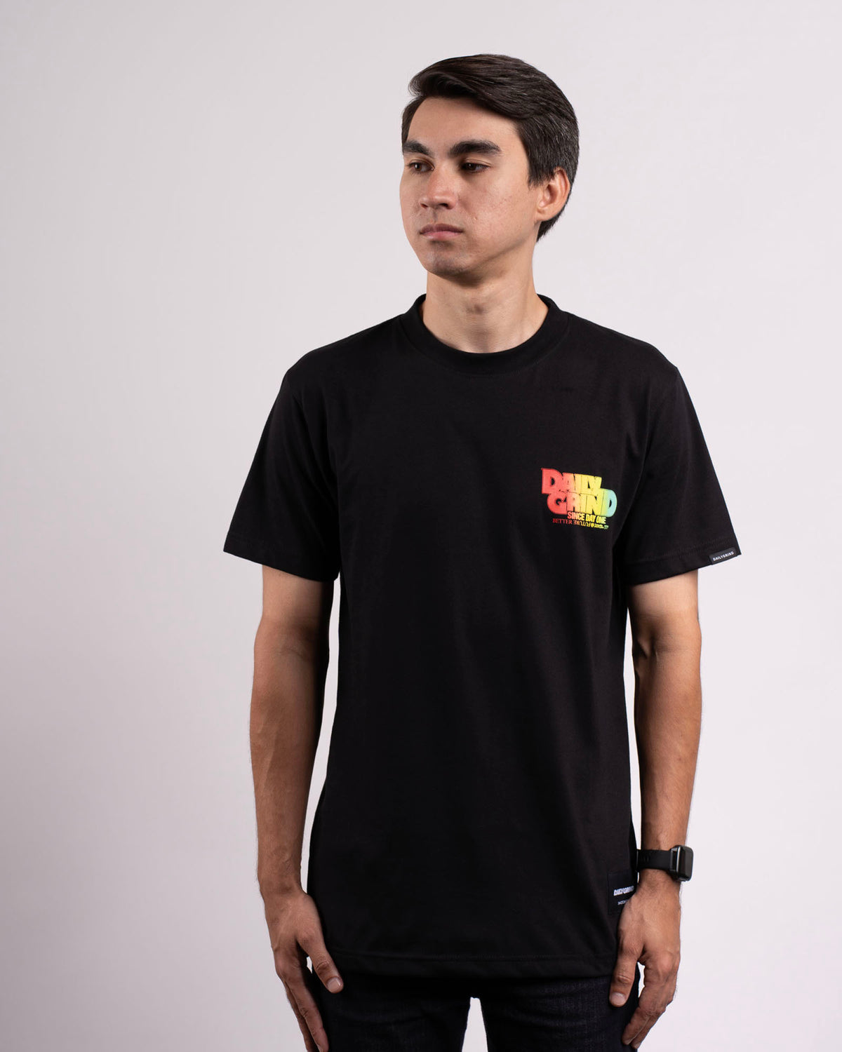 DAILY GRIND ROARING TSHIRT GRADIENT BLACK | Daily Grind Store PH