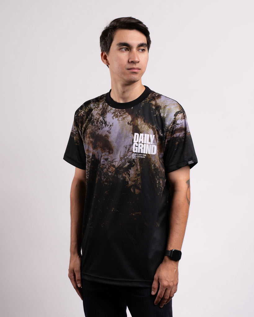 DAILY GRIND BLAZE FOREST JERSEY BROWN