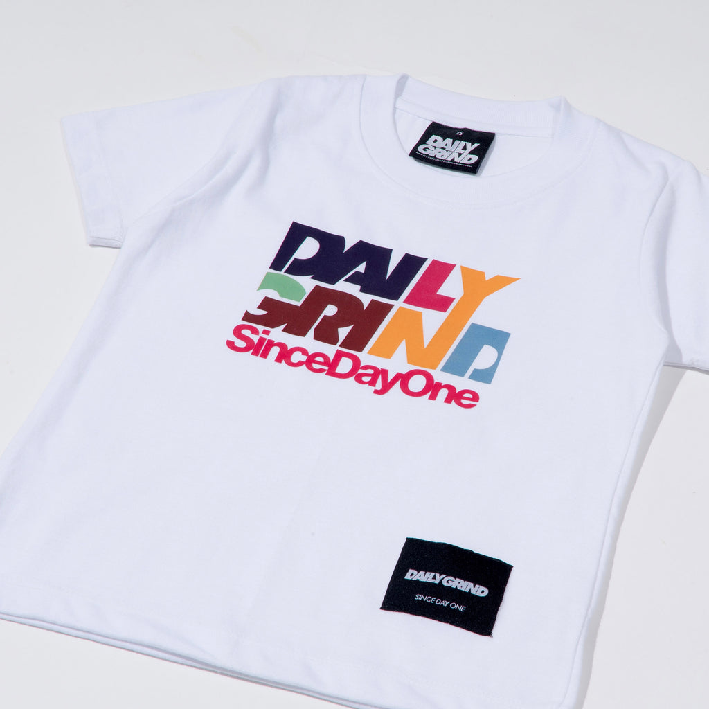 DAILY GRIND KIDS VITAL TSHIRT FOR KIDS WHITE