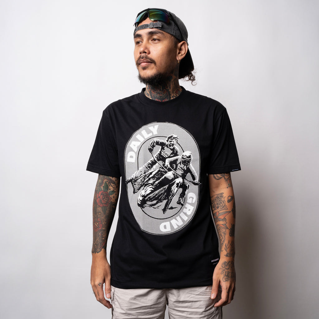 DAILY GRIND YES TSHIRT BLACK