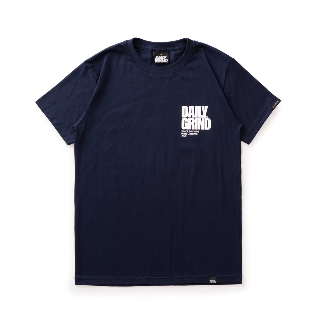 DAILY GRIND BLAZE TSHIRT NAVY BLUE | Daily Grind Store PH DAILY GRIND BLAZE TSHIRT NAVY BLUE | Daily Grind Store PH