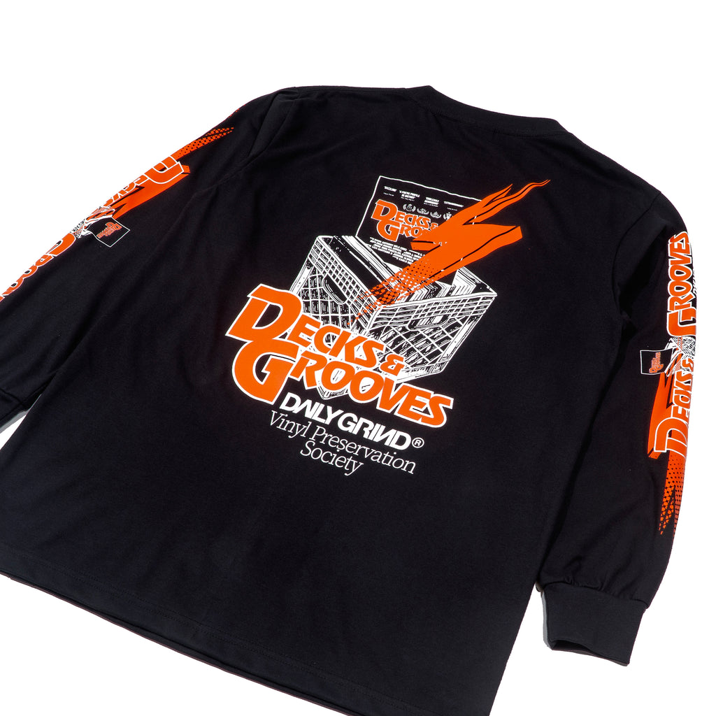 DAILY GRIND DECK & GROOVE LONGSLEEVES BLACK