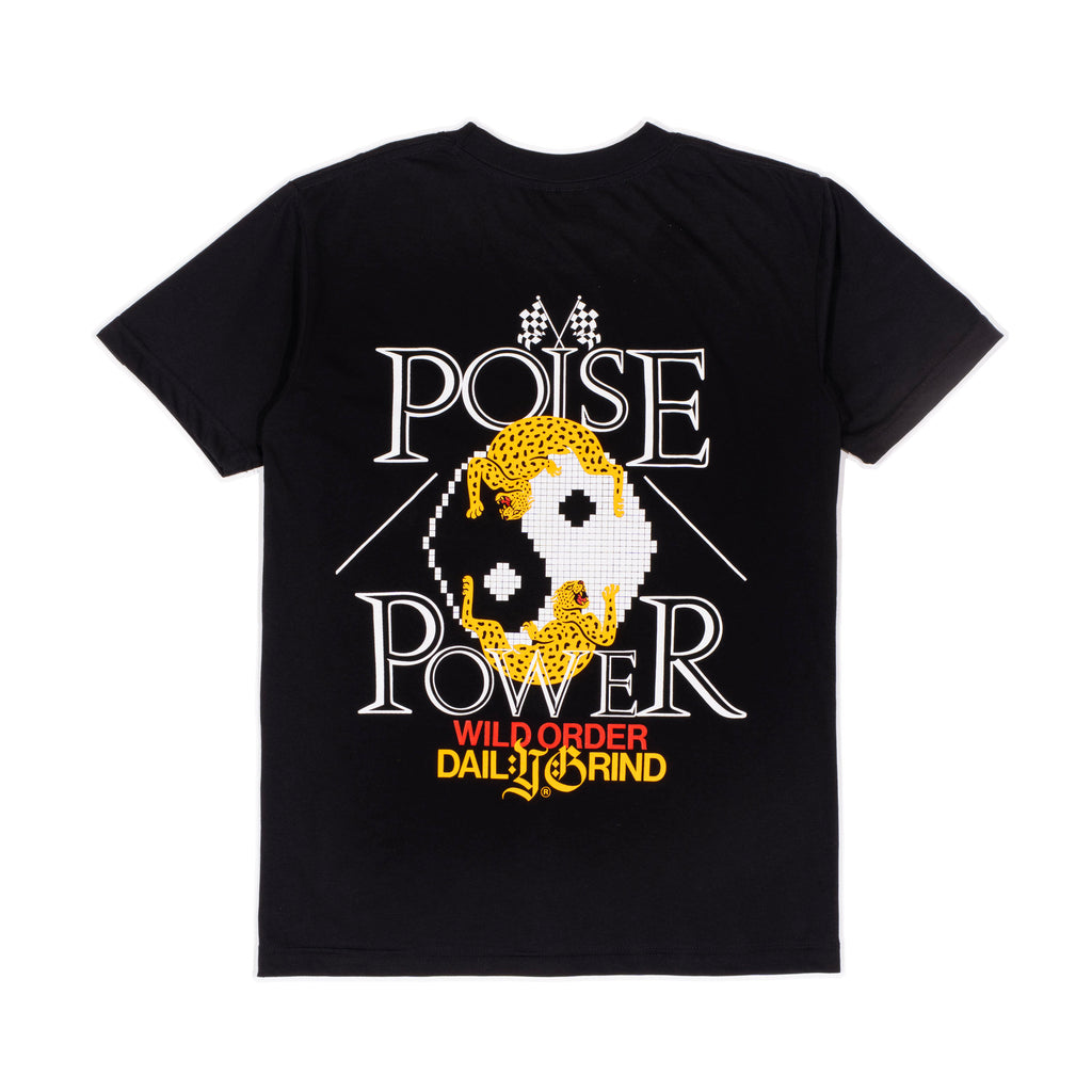 DAILY GRIND POISE POWER TSHIRT BLACK