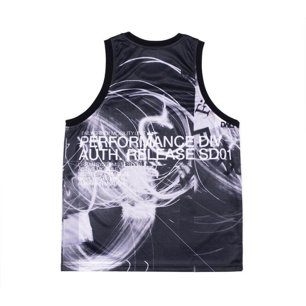 DAILY GRIND CORE VEST RUSH TANK TOP BLACK