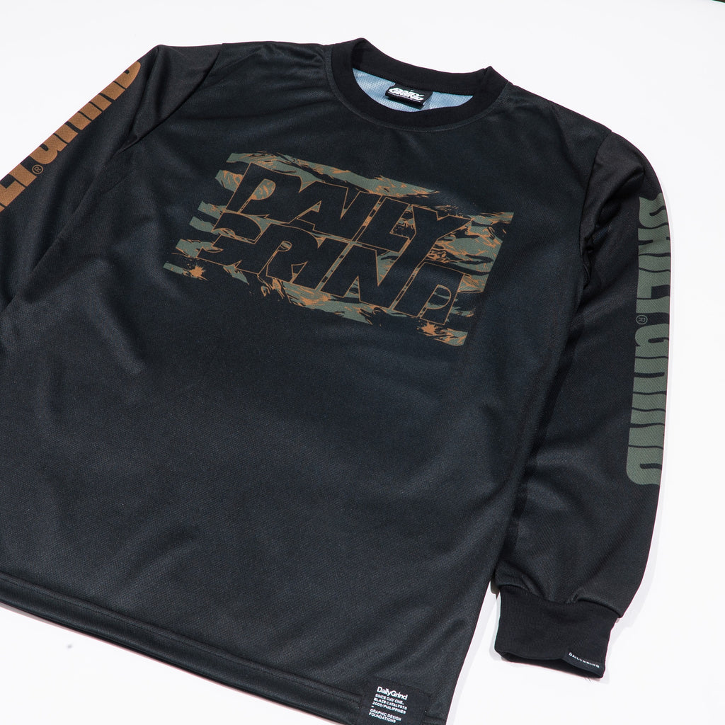 DAILY GRIND BLAZE STRIDE JERSEY LONGSLEEVES BLACK