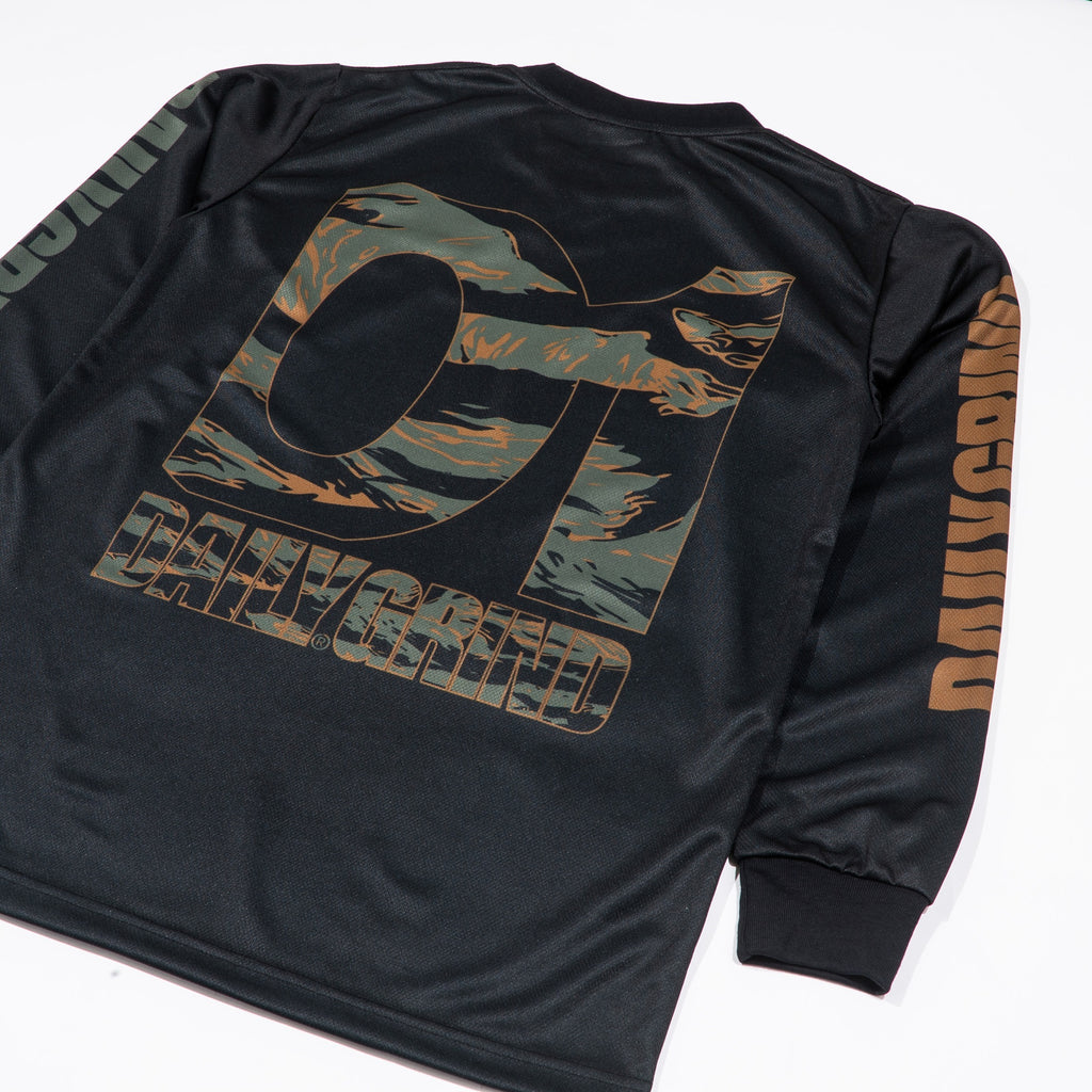 DAILY GRIND BLAZE STRIDE JERSEY LONGSLEEVES BLACK