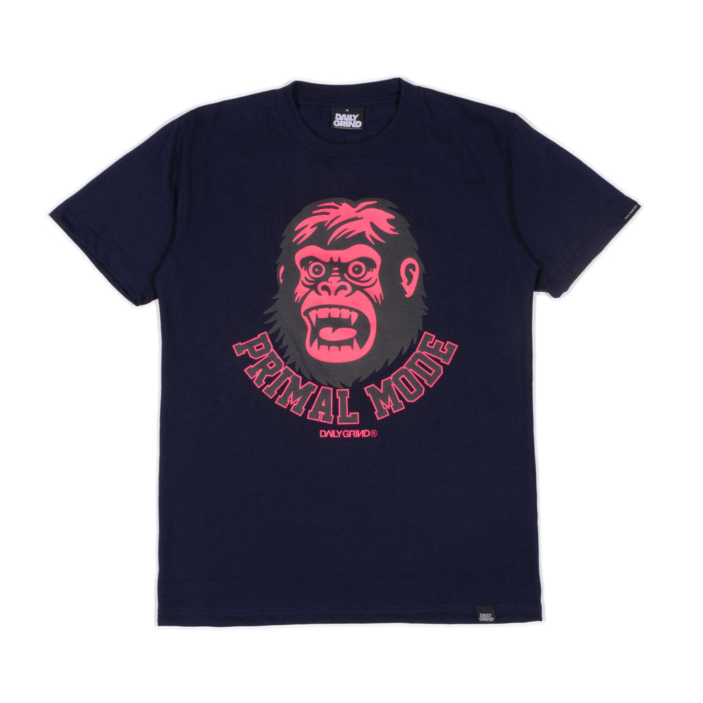 DAILY GRIND PRIMAL MODE TSHIRT NAVY BLUE