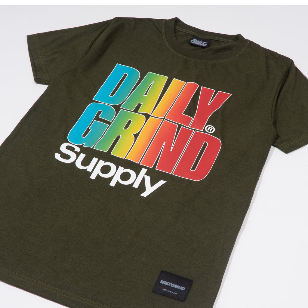 DAILY GRIND BLAZE SUPPLY TSHIRT NAVY BLUE