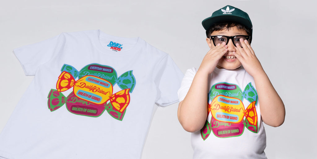 DAILY GRIND COOL MIND TSHIRT FOR KIDS WHITE