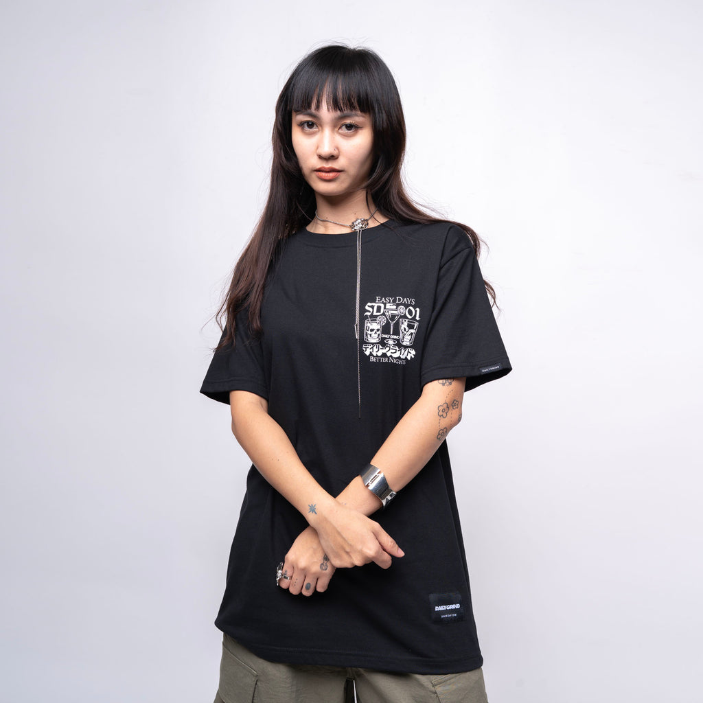 DAILY GRIND EASY DAYS TSHIRT BLACK