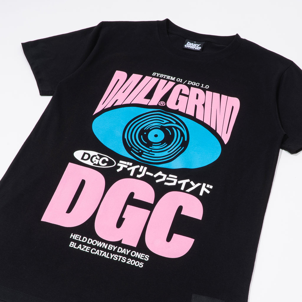 DAILY GRIND EYE SPIN TSHIRT BLACK