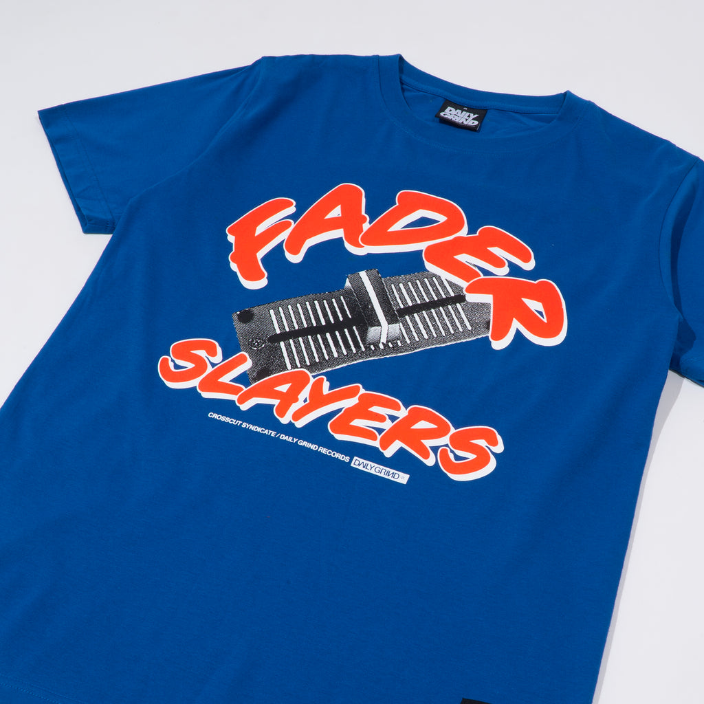 DAILY GRIND FADER SLAYERS TSHIRT ROYAL BLUE