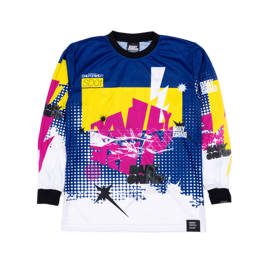 DAILY GRIND OFFSETDREAM JERSEY LONGSLEEVES BLUE
