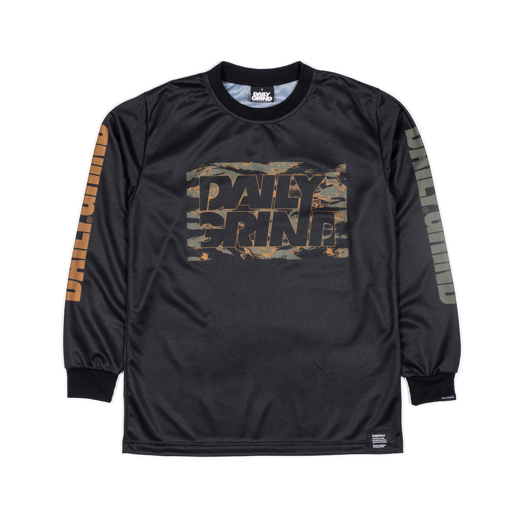 DAILY GRIND BLAZE STRIDE JERSEY LONGSLEEVES BLACK