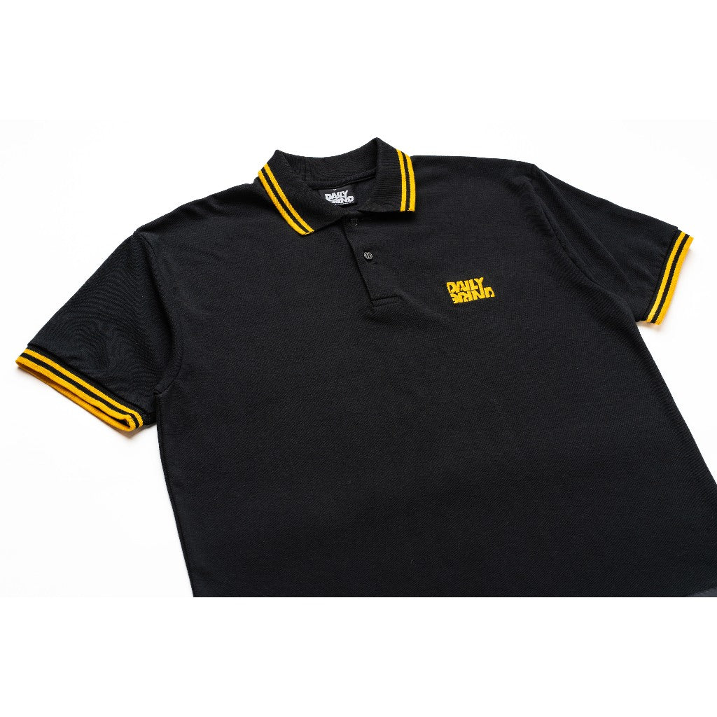 DAILY GRIND SHEAR POLO SHIRT BLACK