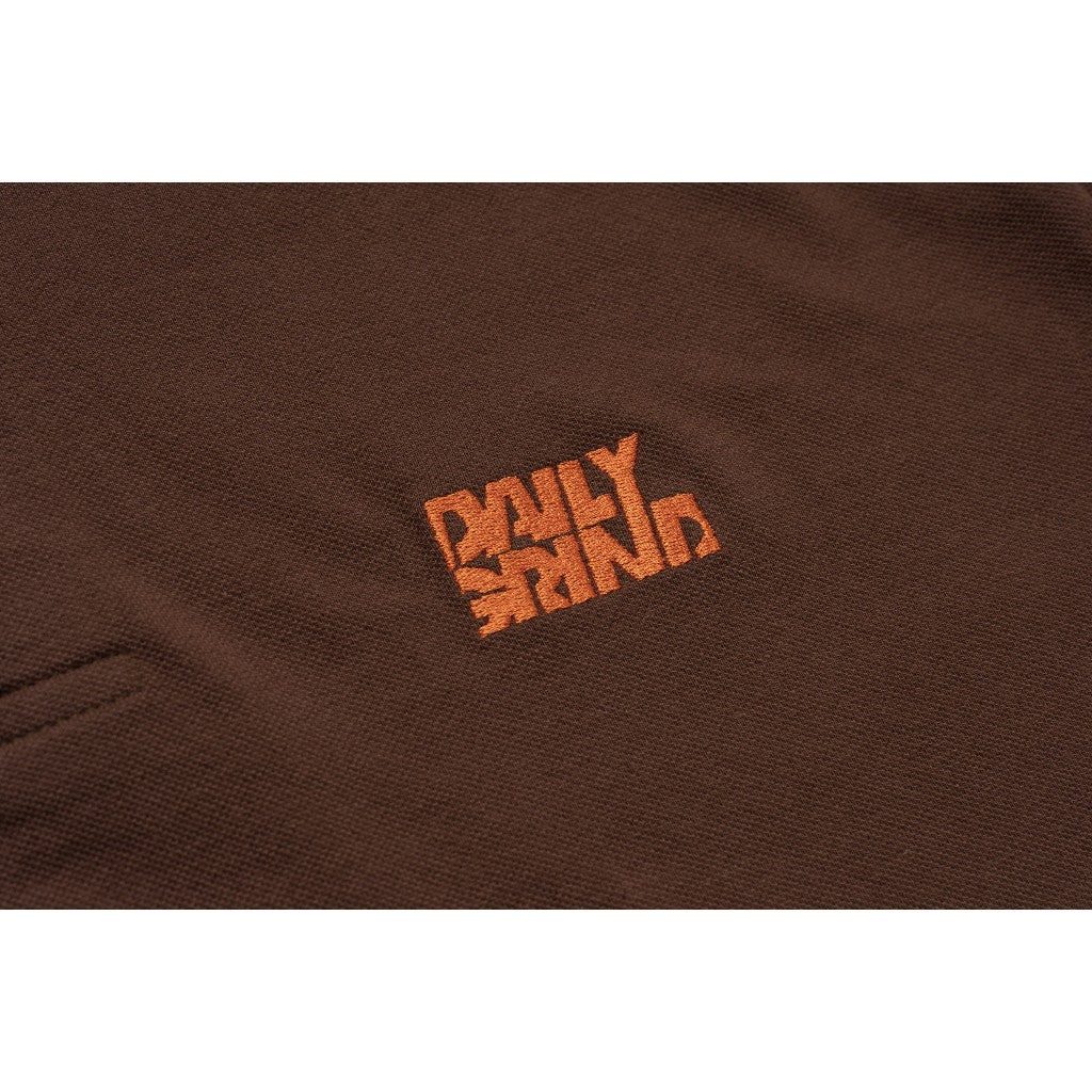 DAILY GRIND SHEAR POLO SHIRT BROWN