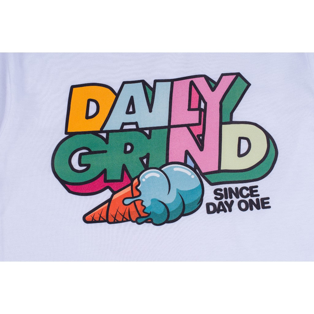 DAILY GRIND KIDS ICE CREAM 3D TSHIRT FOR KIDS WHITE