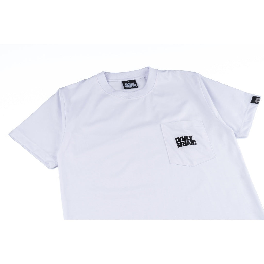 DAILY GRIND SHEAR POCKET TEE EMBRO WHITE