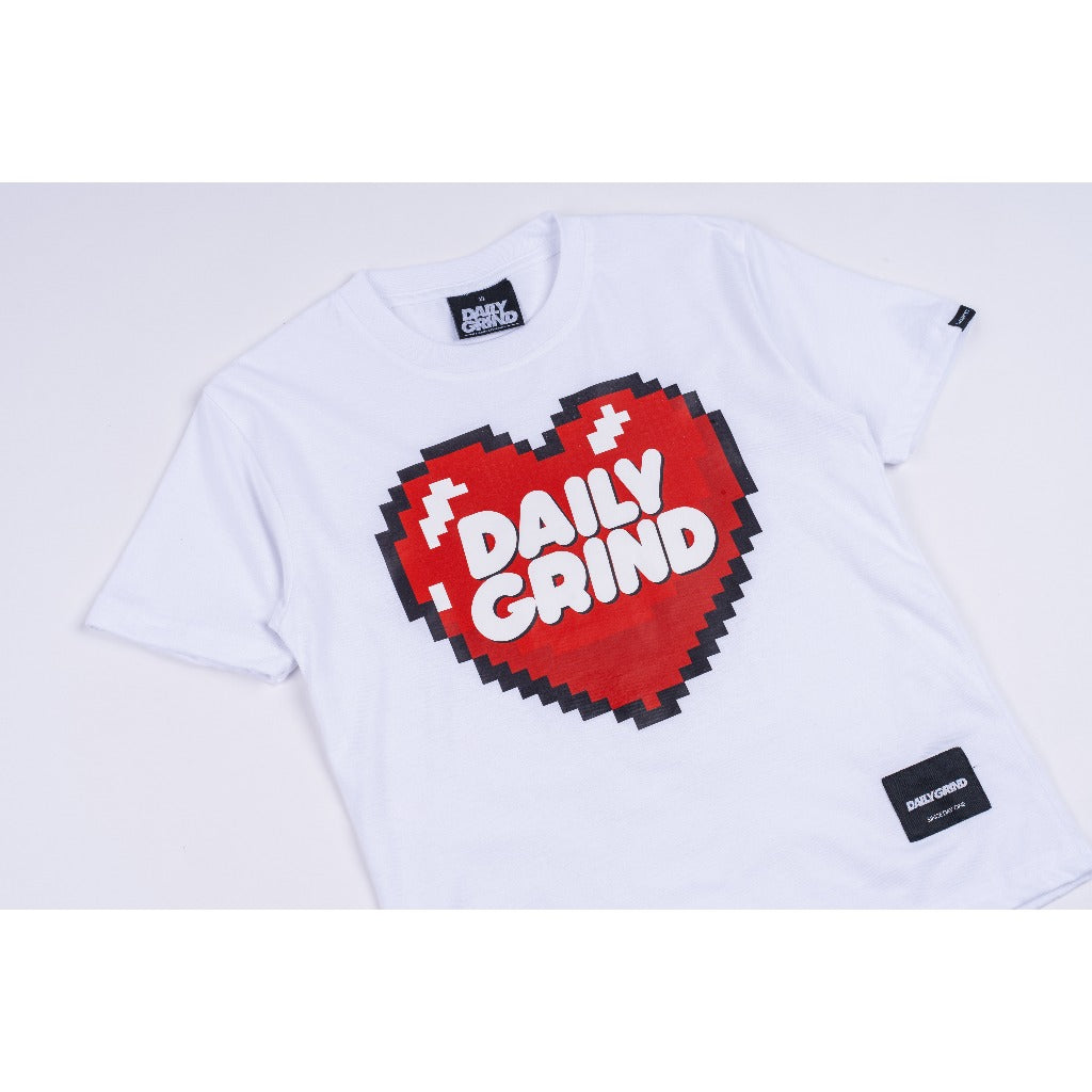 DAILY GRIND KIDS AFFECTION TSHIRT FOR KIDS WHITE