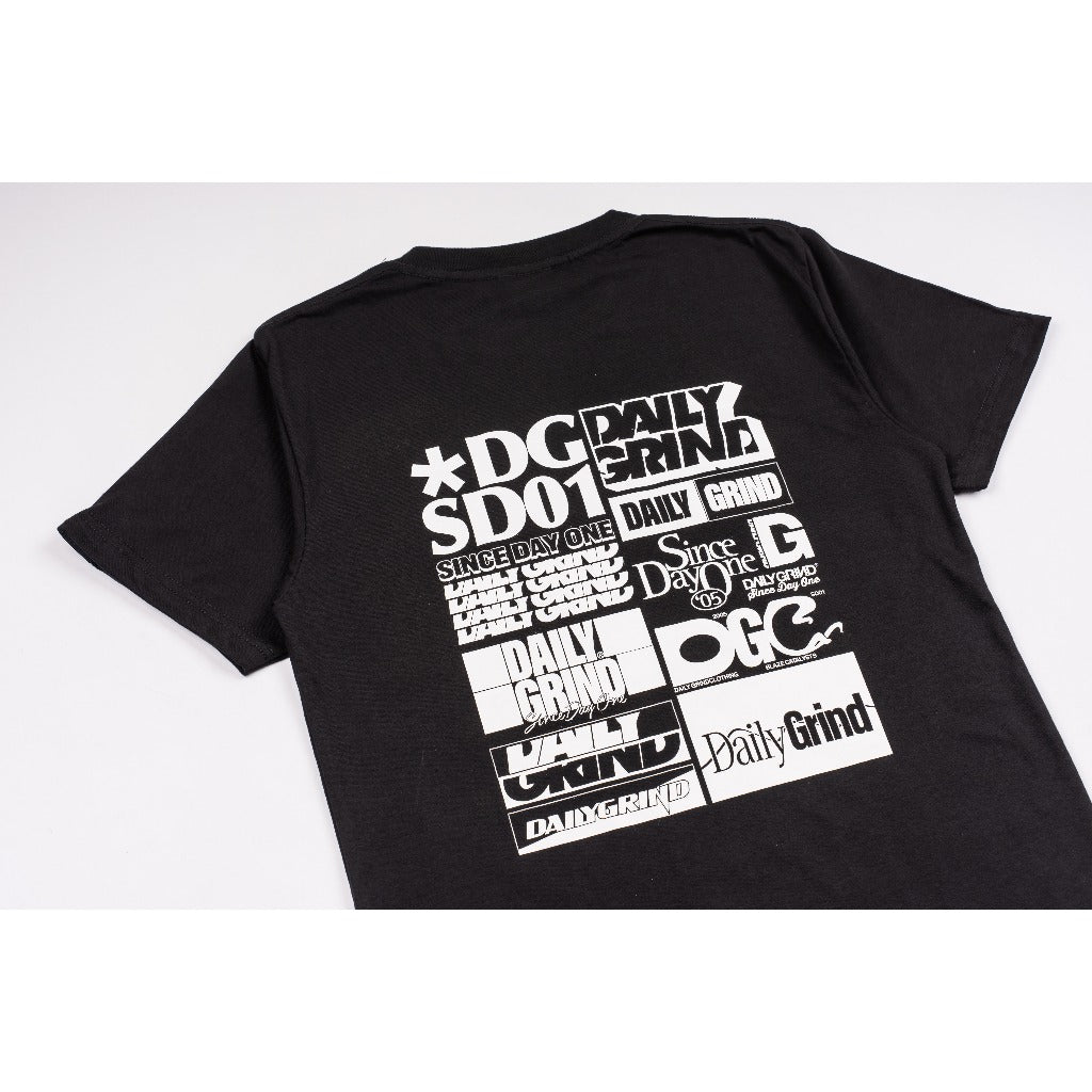 DAILY GRIND BLOCKS TSHIRT BLACK