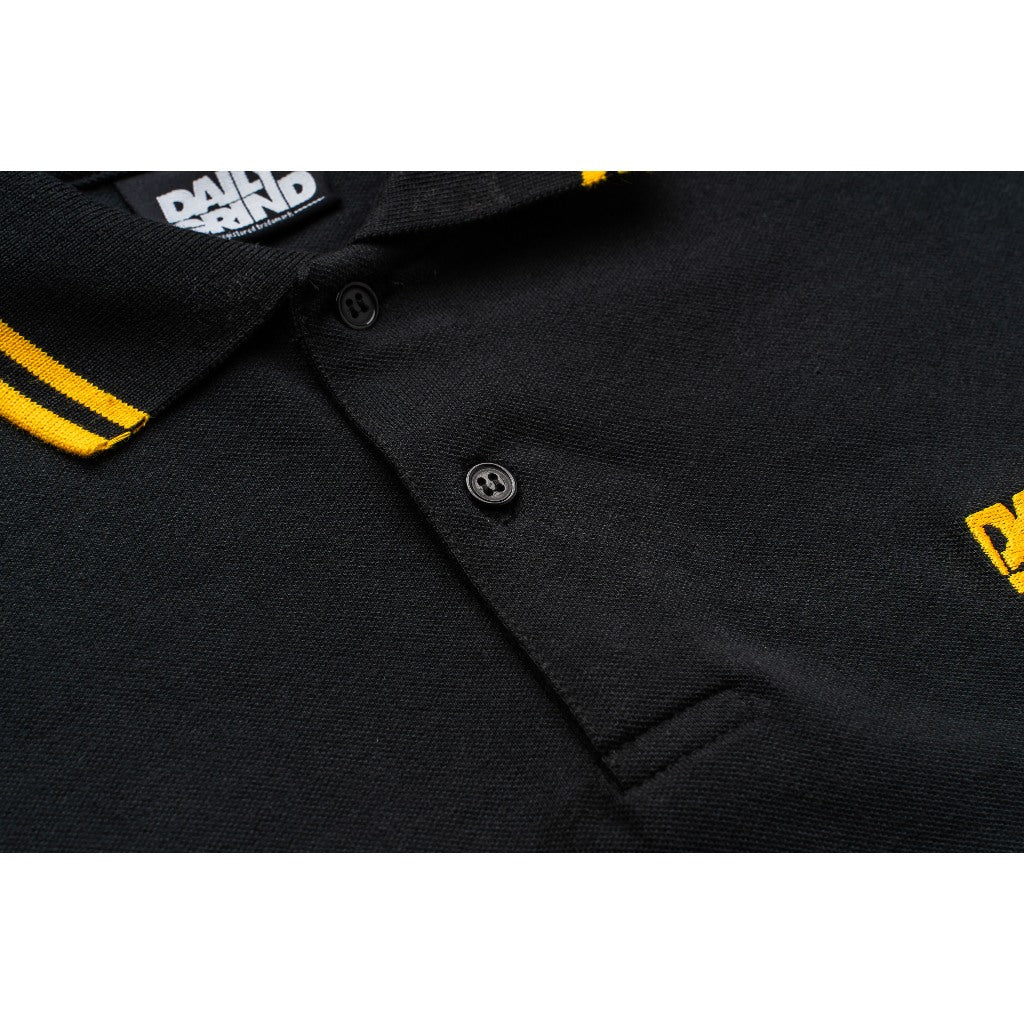 DAILY GRIND SHEAR POLO SHIRT BLACK