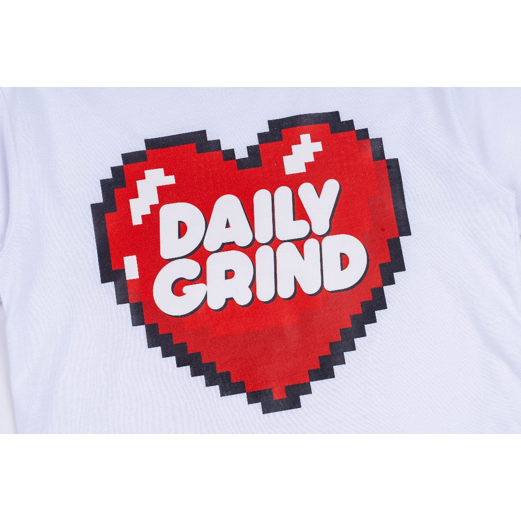 DAILY GRIND KIDS AFFECTION TSHIRT FOR KIDS WHITE