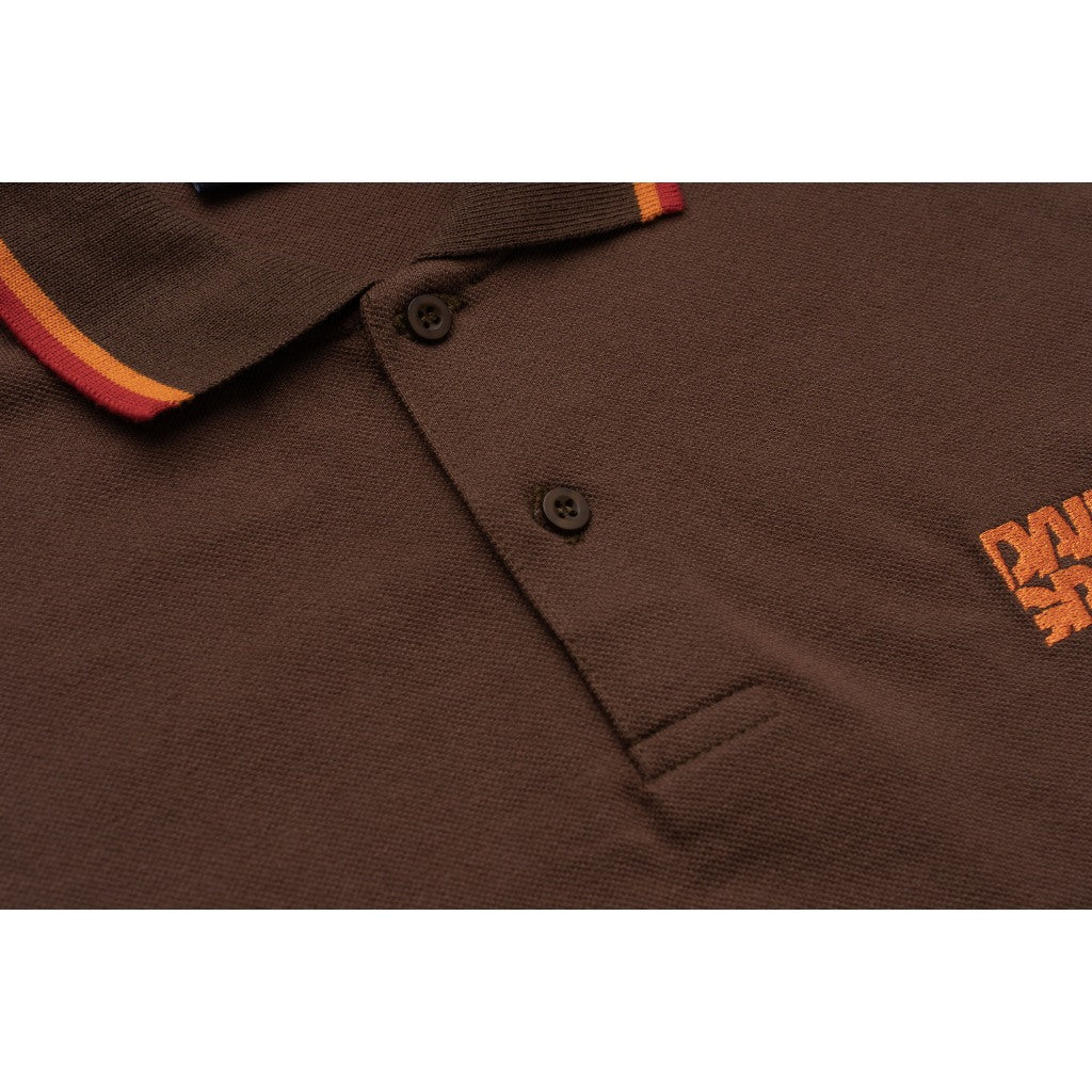 DAILY GRIND SHEAR POLO SHIRT BROWN