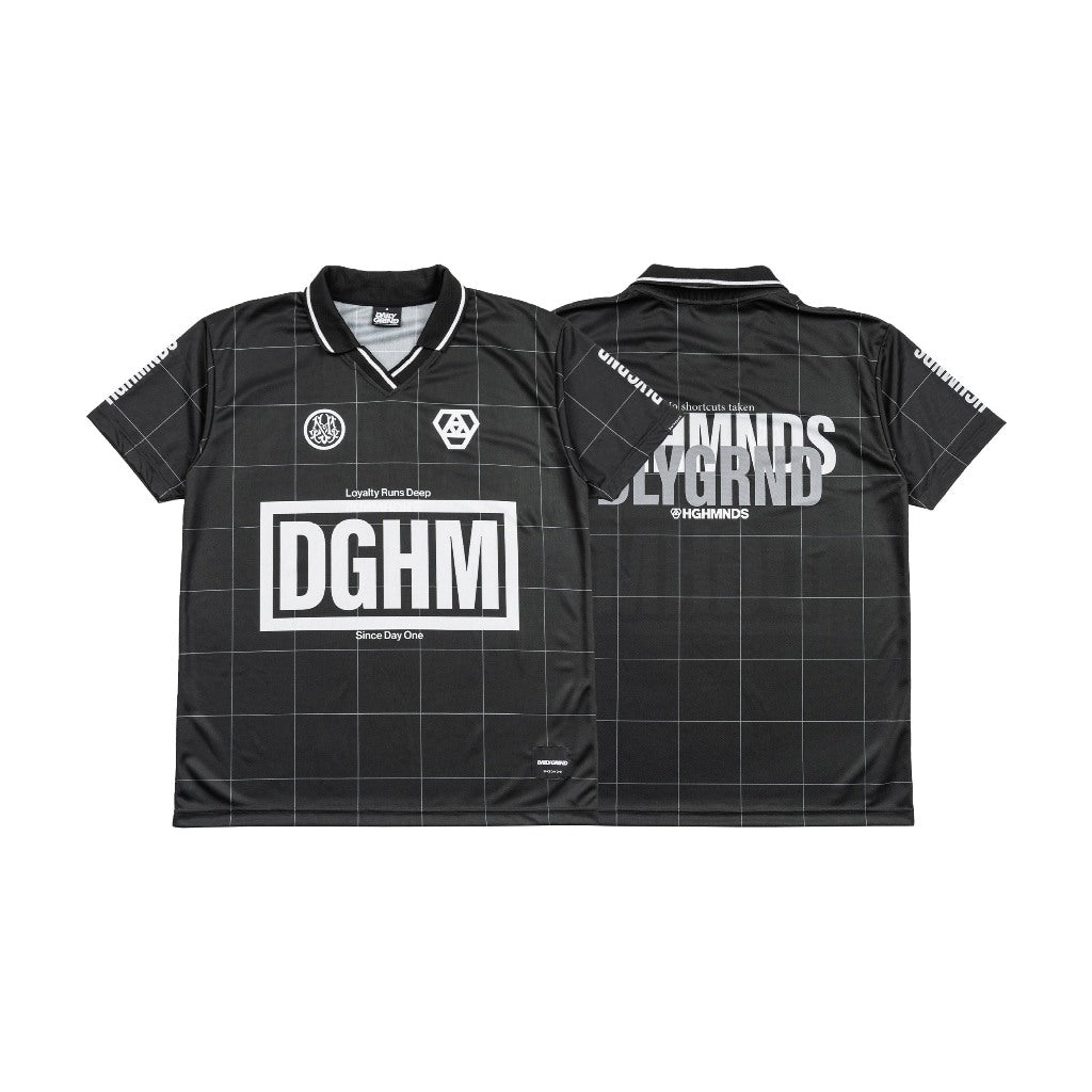 HGHMNDS X DAILYGRIND COMMITMENT JERSEY SHIRT BLACK