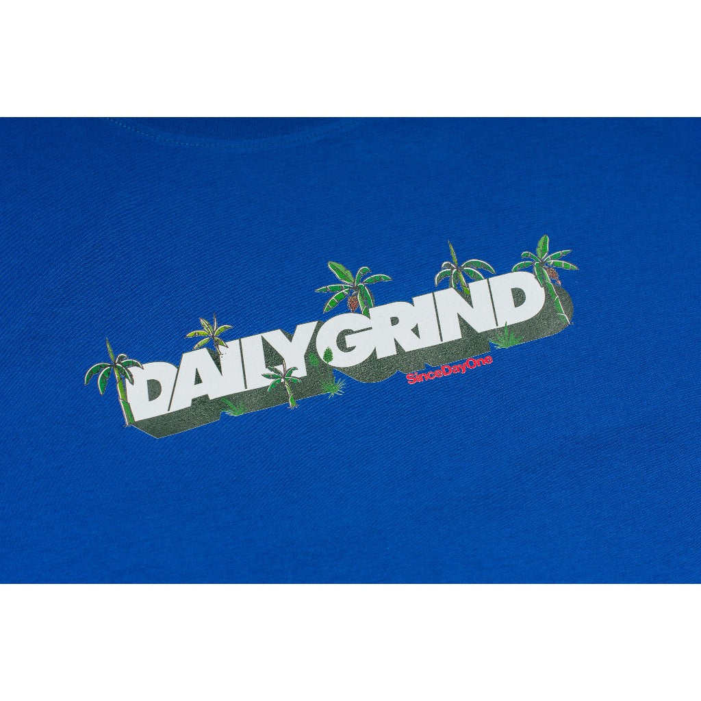 DAILY GRIND GOLDEN LEAF TSHIRT ROYAL BLUE