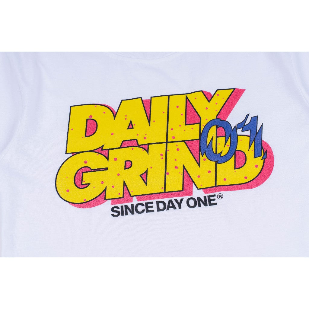 DAILY GRIND KIDS DGTVS PLATTER TSHIRT FOR KIDS WHITE