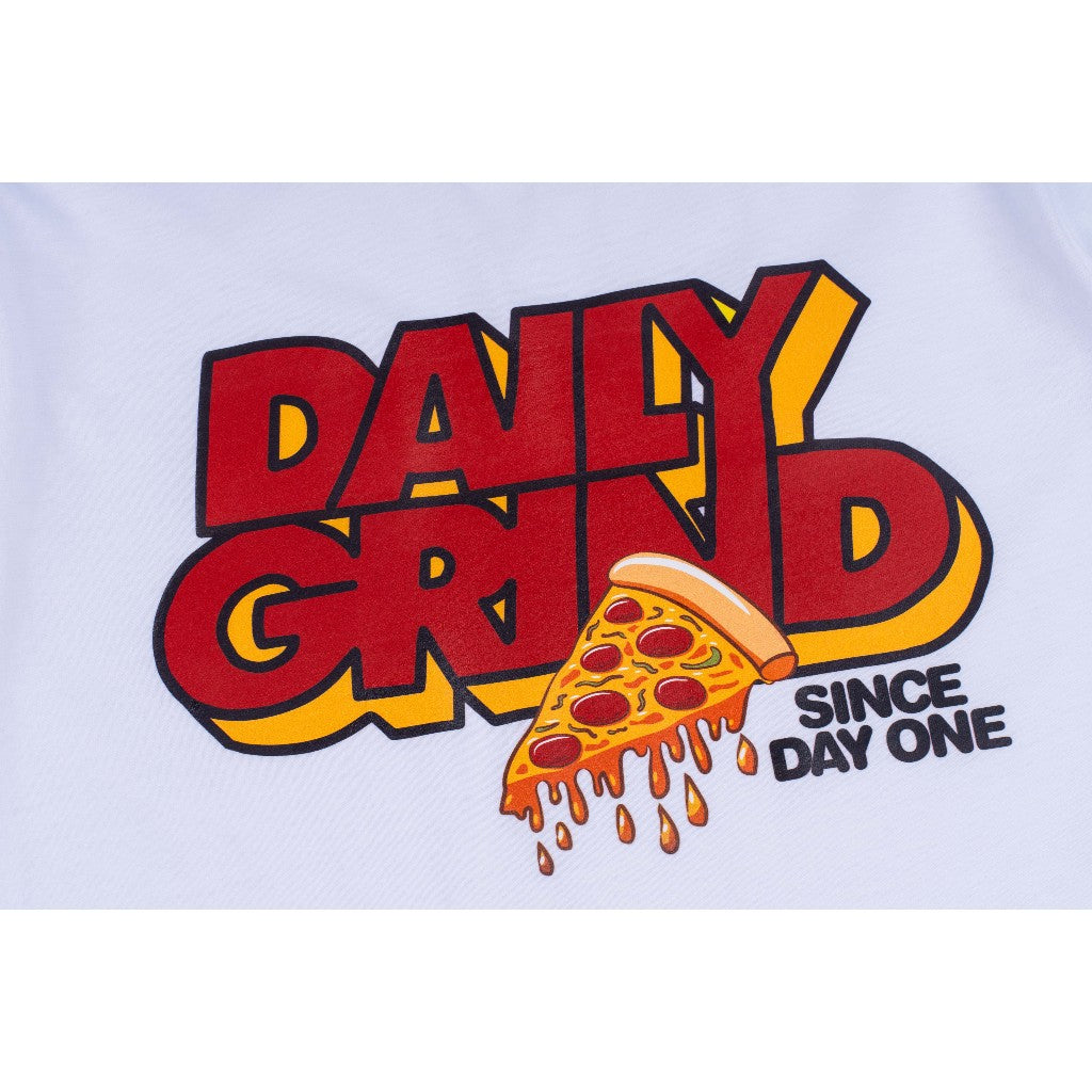 DAILY GRIND KIDS PIZZA 3D TSHIRT FOR KIDS WHITE