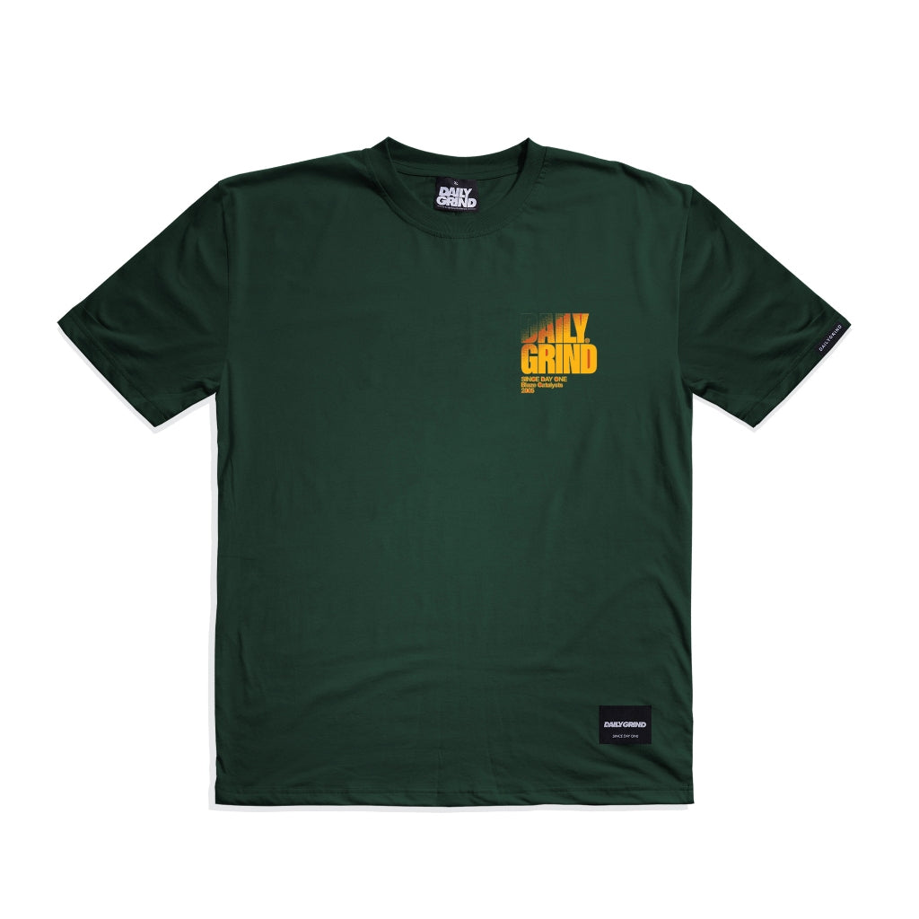 DAILY GRIND BLAZE DISPLAY TSHIRT MOSS GREEN