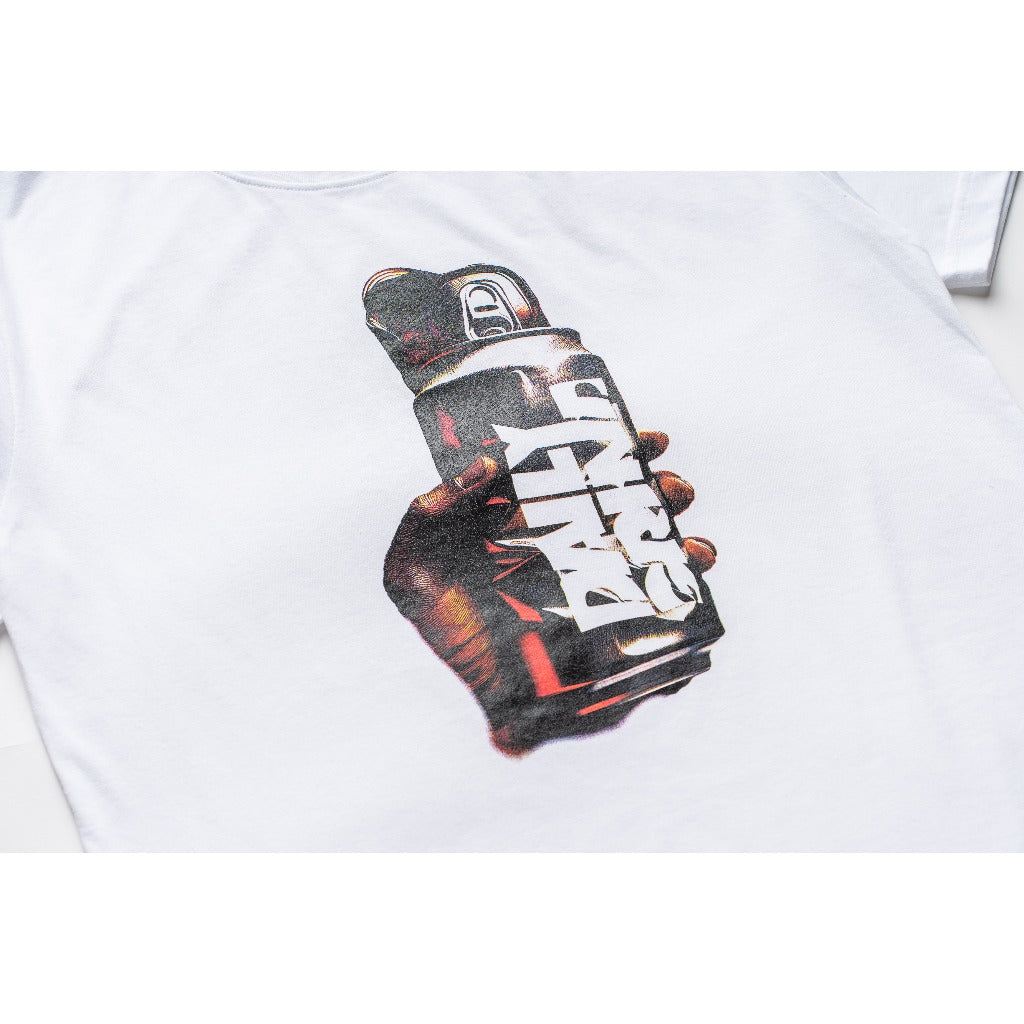 DAILY GRIND SCRUNCH TSHIRT WHITE