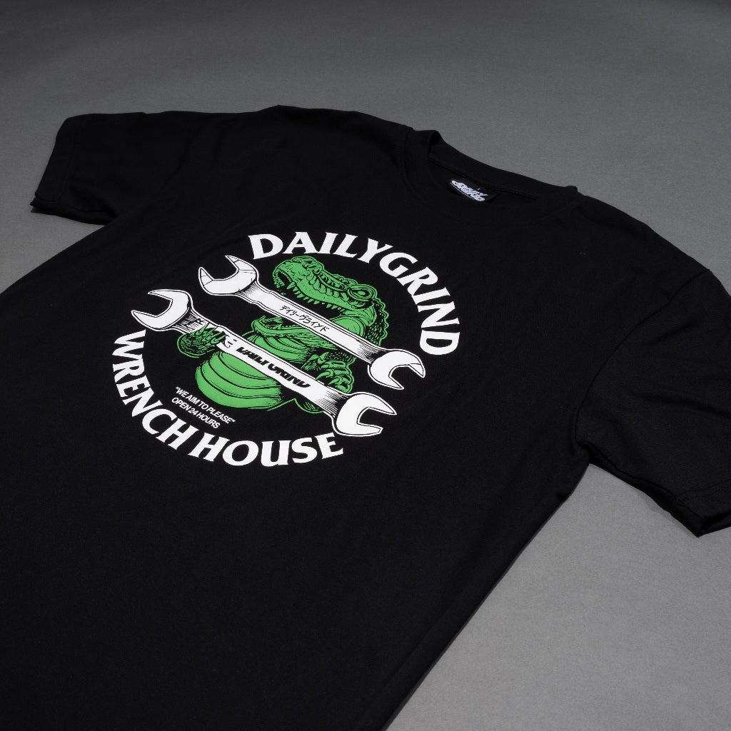 DAILY GRIND WRENCH HOUSE TSHIRT BLACK